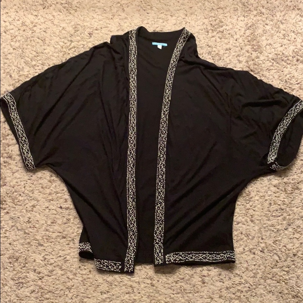 Black beaded cardigan